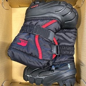Sorel Kids Toddler 6 Slurry Snow Boots Black Red